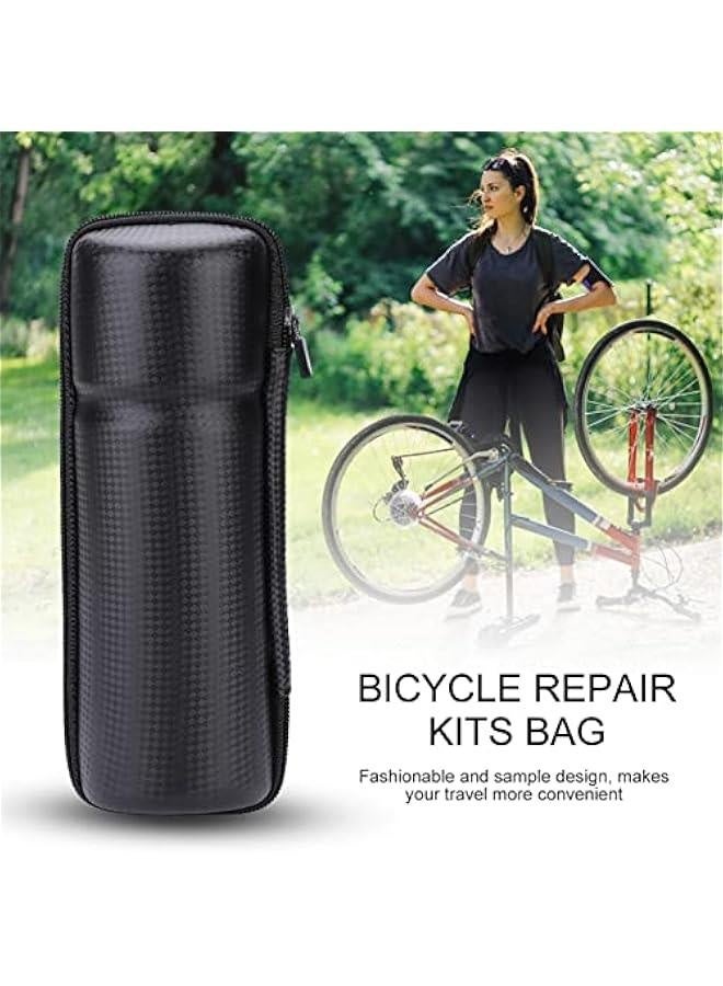 Generic bikes Bike Storage Bag for Cycling , Water Bottle Bags For bikes , Portable bikes Repair Kits Tools Bag bikes Kettle Rack Bottle Hard Shell Package(Carbon Black) - Image 2