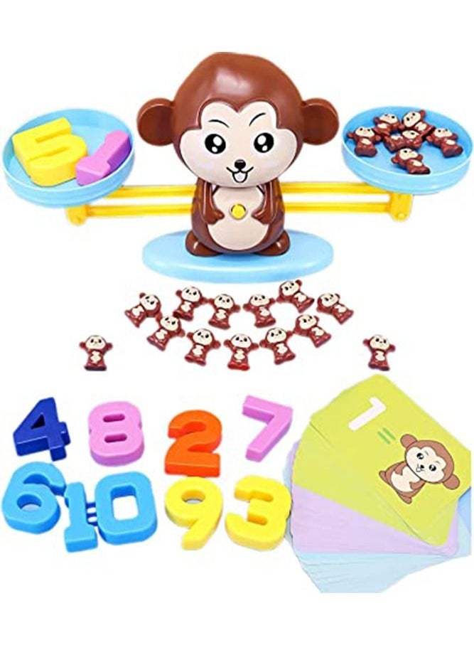 BELLSBERRY - Monkey Balance Math Game Educational Games for Kids The Home Classroom Preschool Kindergarten Daycare - Image 1