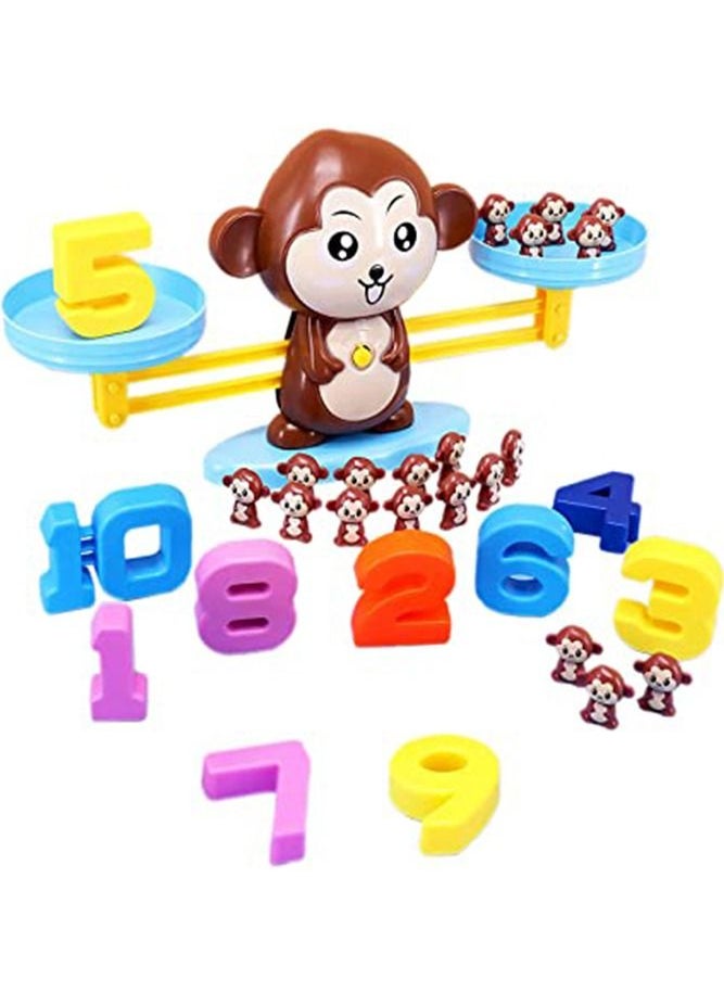 BELLSBERRY - Monkey Balance Math Game Educational Games for Kids The Home Classroom Preschool Kindergarten Daycare - Image 1