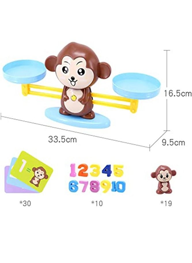 BELLSBERRY - Monkey Balance Math Game Educational Games for Kids The Home Classroom Preschool Kindergarten Daycare - Image 1