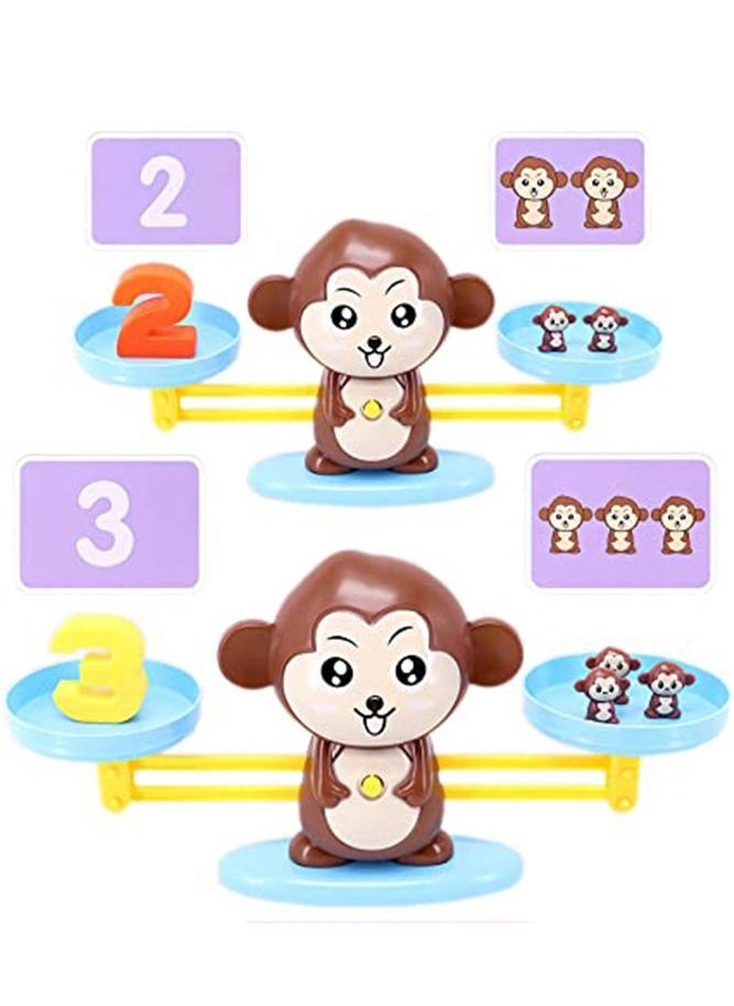 BELLSBERRY - Monkey Balance Math Game Educational Games for Kids The Home Classroom Preschool Kindergarten Daycare - Image 1