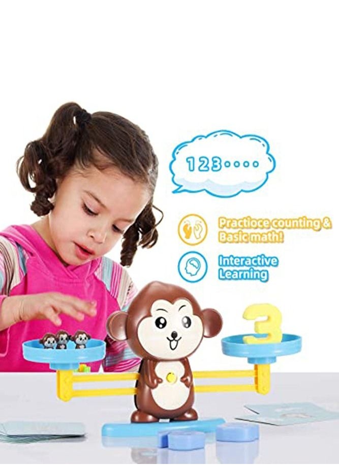 BELLSBERRY - Monkey Balance Math Game Educational Games for Kids The Home Classroom Preschool Kindergarten Daycare - Image 1