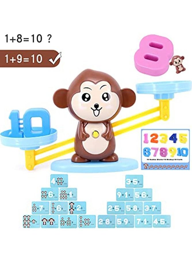 BELLSBERRY - Monkey Balance Math Game Educational Games for Kids The Home Classroom Preschool Kindergarten Daycare - Image 1