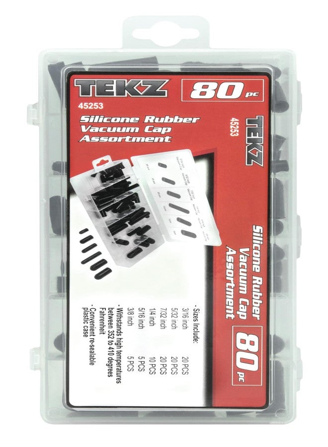 TITAN Tekz 45253 80-Piece Silicone Rubber Vacuum Cap Assortment - Image 2