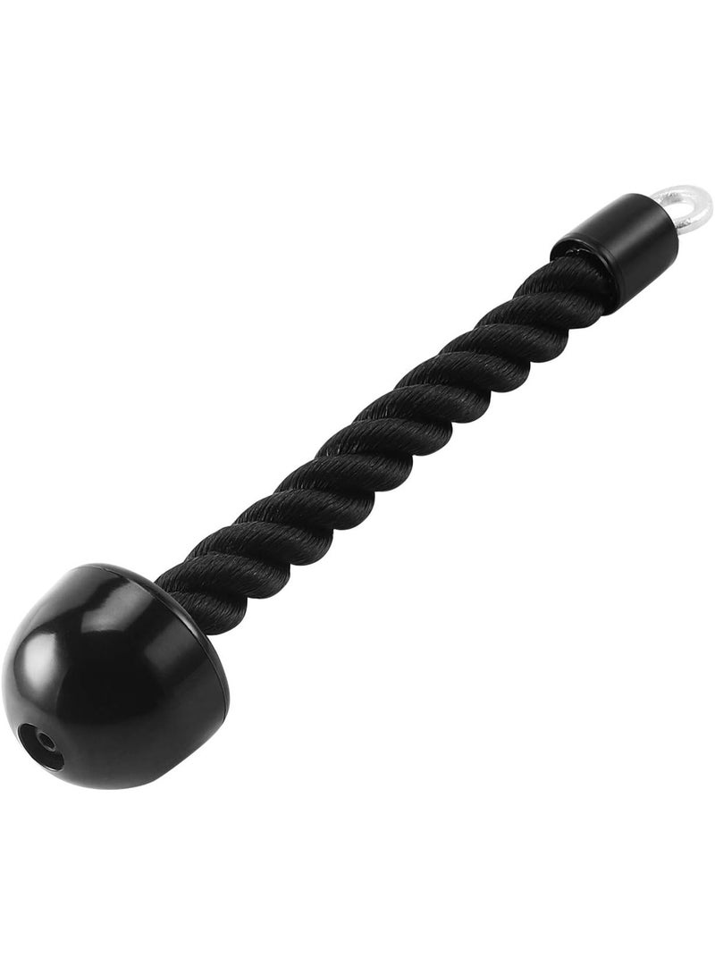 HYVAWO Single Grip Tricep Rope Cable Attachment for Gym Pulley Machines, Heavy Duty Nylon Braided Biceps & Triceps Rope with Rubber Ends, Fitness Strength Training Handle for Cable Kickbacks, Arm & Back Workout Equipment - Image 1