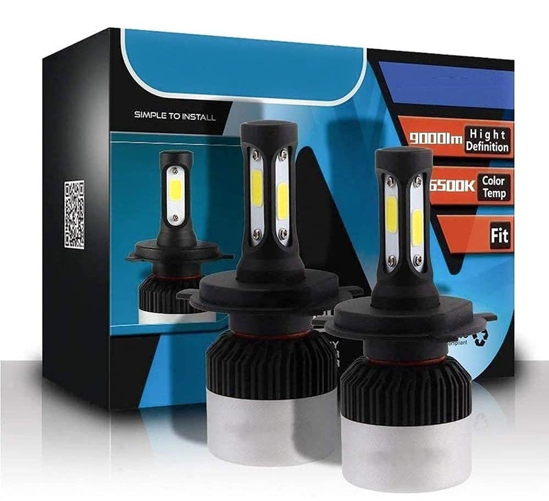 Asryd (2 Year Warranty Genuine 9005/HB3 Hi/Low Beam 9000LM 6500K 72 W LED Automotive Headlight Bulbs Auto Conversion Driving Lamp (Cool White) (9005/HB3 (Pack of 2)) - Image 1