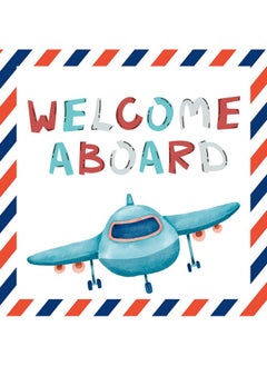 Blue Orchards Airplane Party Signs and Cutouts 8" x 8" (12 Pieces) - Airplane Birthday Party Supplies, Airplane Party Decorations, Airplane Theme Party, Flight Aviation Party, Blue Orchards  - Image 3