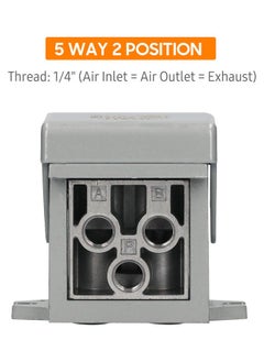 NIBEMINENT 1/4-inch 5 Way 2 Position Pneumatic Foot Pedal Valve  - Image 2
