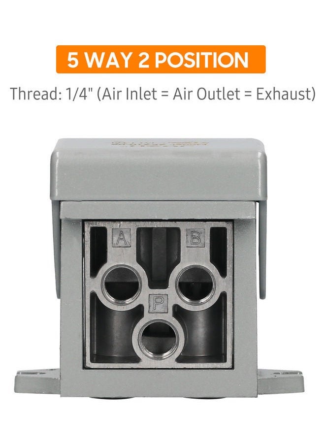 NIBEMINENT 1/4-inch 5 Way 2 Position Pneumatic Foot Pedal Valve  - Image 2
