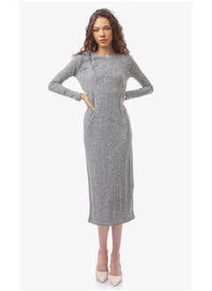 Heather Dark Grey Fashionable Slip ON Dress