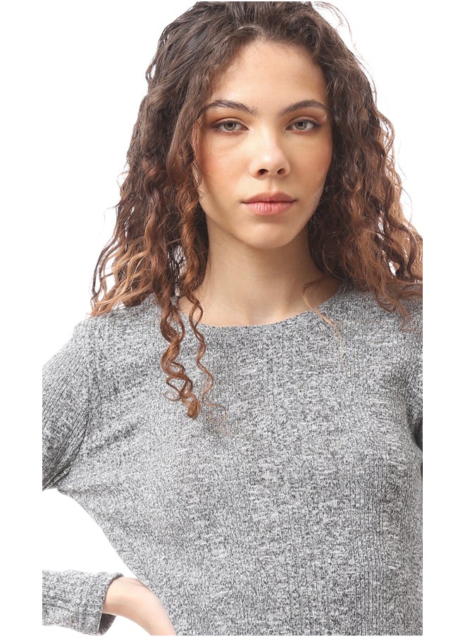 RAVIN - Heather Dark Grey Fashionable Slip ON Dress - Image 1