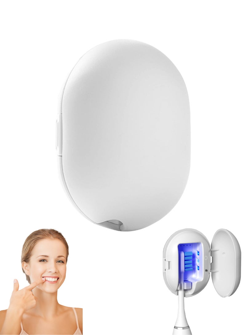 حالة معقم فرشاة الأسنان بالأشعة فوق البنفسجية ، معقم فرشاة الأسنان المحمولة مع غطاء - Image 1