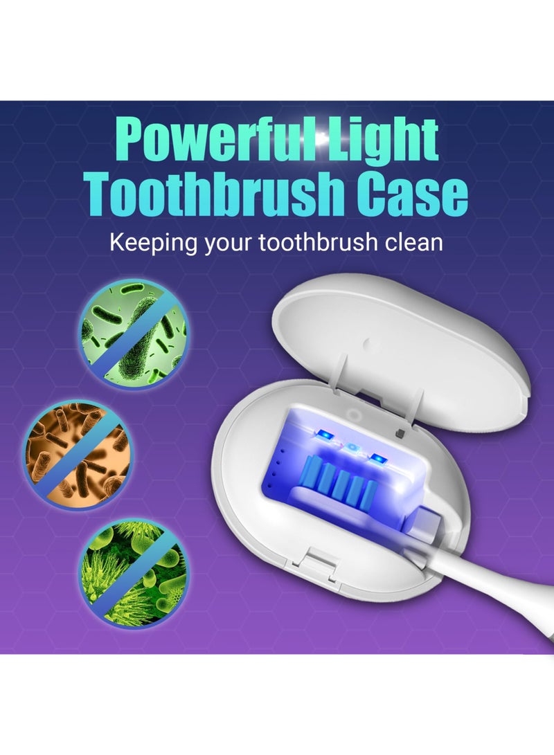 حالة معقم فرشاة الأسنان بالأشعة فوق البنفسجية ، معقم فرشاة الأسنان المحمولة مع غطاء - Image 2