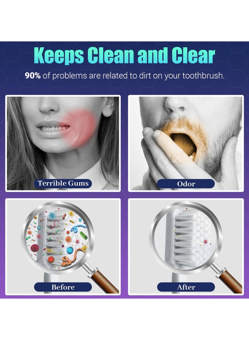 حالة معقم فرشاة الأسنان بالأشعة فوق البنفسجية ، معقم فرشاة الأسنان المحمولة مع غطاء - Image 4