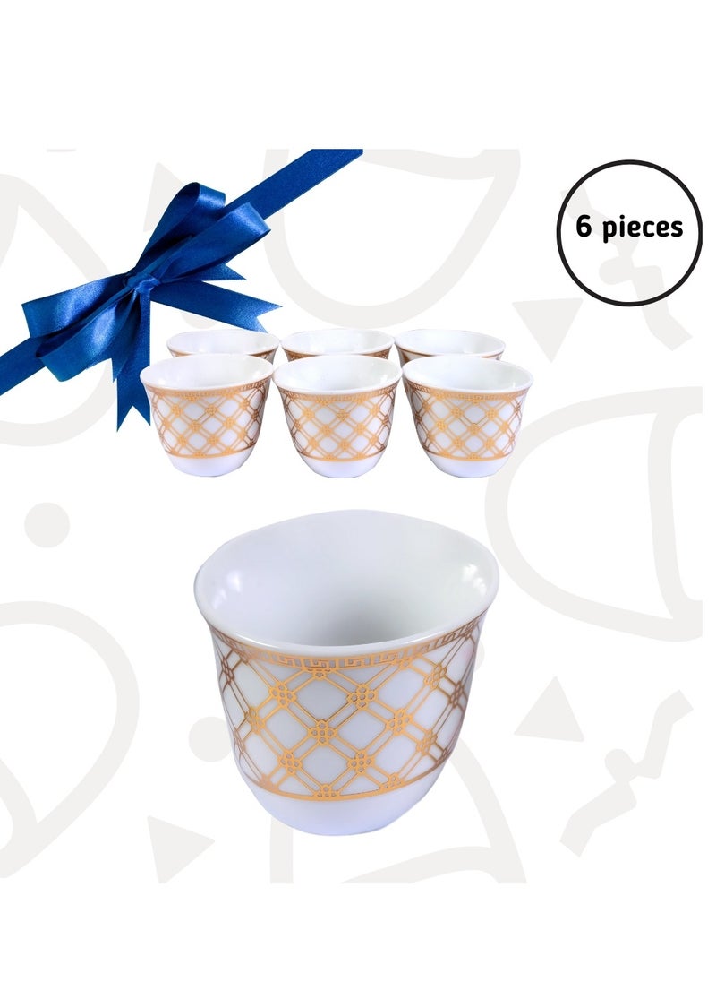 bullga A set of 6-piece decorated Arabic coffee cups from Bullga  - Image 1