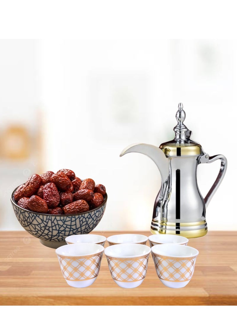 bullga A set of 6-piece decorated Arabic coffee cups from Bullga  - Image 3