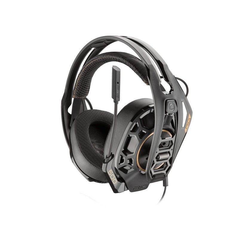 RIG 500 PRO HS Officially Licensed PlayStation Competition-Grade Headset with RIG Audio Dial for PS4, PS5, PC - 50mm Speaker Drivers - Flip to Mute Noise Canceling Mic - Image 1