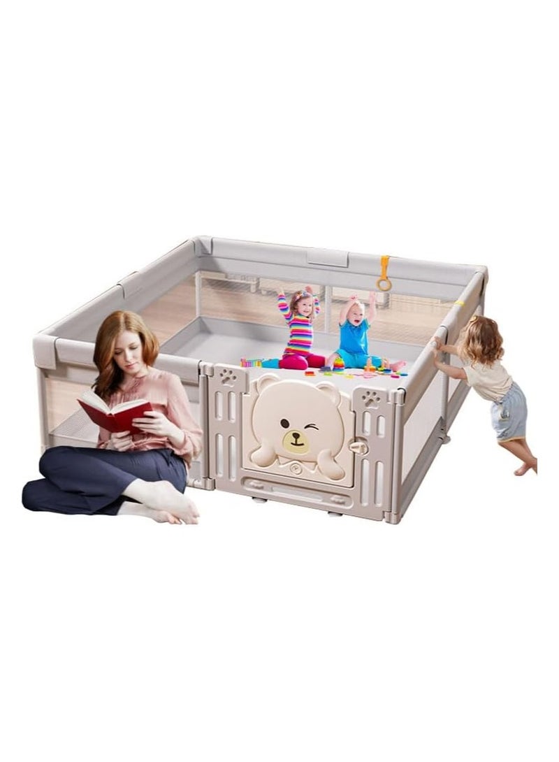 DubaiGallery Baby Playpen Small Infant Play Pen with Gates Robust Safety Playpen Indoor Outdoor Children's Toy Pen Activity Toddlers Playpen - Image 2