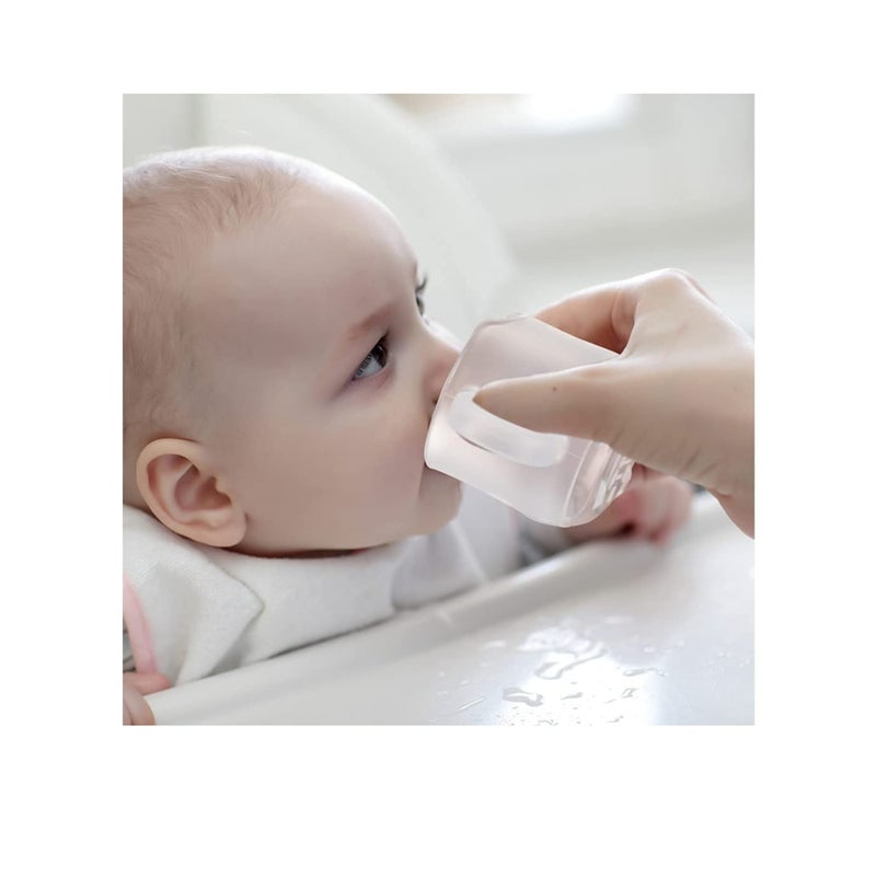 Zikra Silicone Toddler Cups, Bpa Free Drop - Proof Training Cups for Baby 6 Months+, 5 Ounce, Soft, Flexible, Drink Easier Independently, Food Grade Silicone, No Hidden Corners, Prevent Choking - Image 3