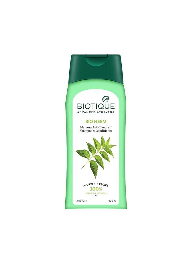 Biotique Bio Neem Anti Dandruff Shampoo & Conditioner 400 Ml - Image 2
