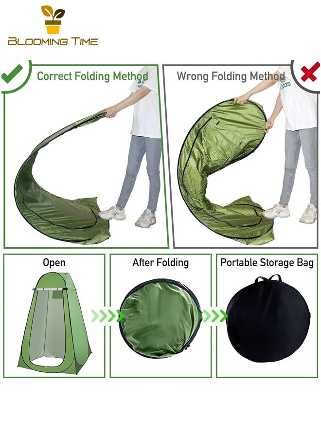 بلومنغ تايم في الهواء الطلق المحمولة للطي خيمة ، تغيير الملابس ، الاستحمام ، مرحاض متنقل ، الصيد في الهواء الطلق ، التلقائي سريعة افتتاح خيمة - Image 4