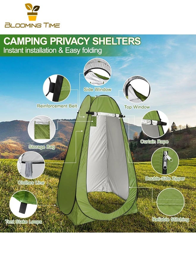 بلومنغ تايم في الهواء الطلق المحمولة للطي خيمة ، تغيير الملابس ، الاستحمام ، مرحاض متنقل ، الصيد في الهواء الطلق ، التلقائي سريعة افتتاح خيمة - Image 2