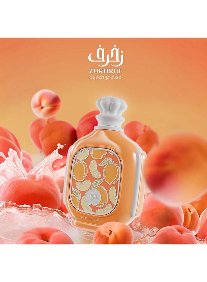 zimaya Zukhruf Peach Please Unisex Eau De Parfum, 100 ML - Image 4