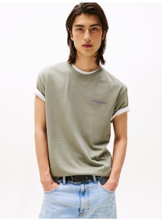 TOMMY JEANS Back Graphic Crew Neck T-Shirt - Image 1