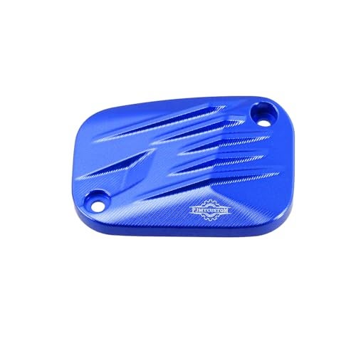PJMTCUSTOM Blue Aluminum Brake Reservoir Top Cover Compatible with Harley Davidson 201825 Softail FL FX Models - Image 1