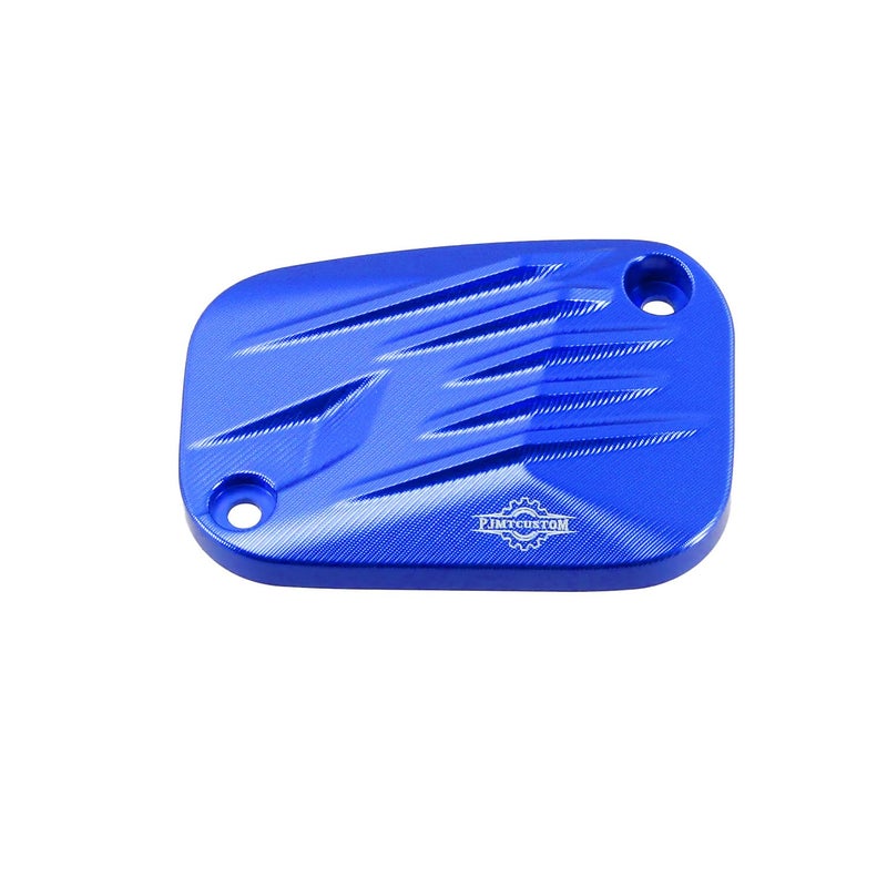 PJMTCUSTOM Blue Aluminum Brake Reservoir Top Cover Compatible with Harley Davidson 201825 Softail FL FX Models - Image 2