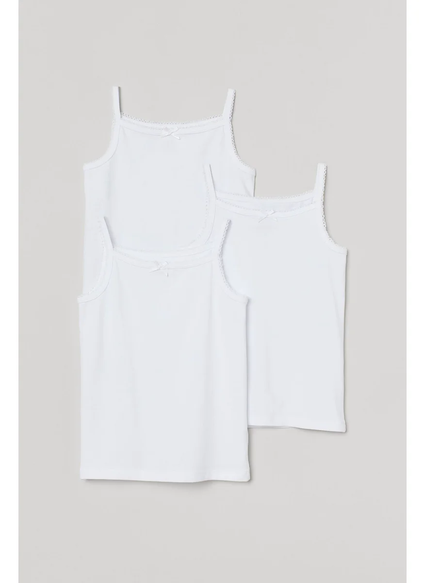 H&M 3-Pack Jersey Strappy Tops