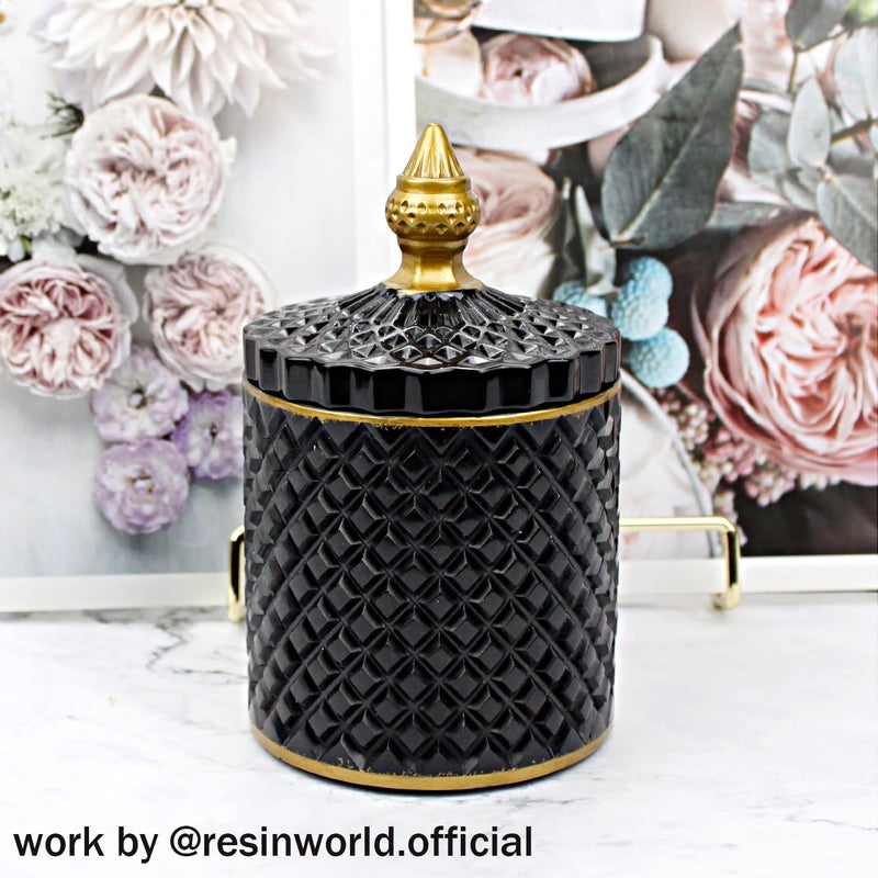 ResinWorld Large Resin Box Molds with Lids, Vintage 3D Jar Silicone Mold, Trinket Storage Container Box Mold for Resin Casting Home Decor - Image 5