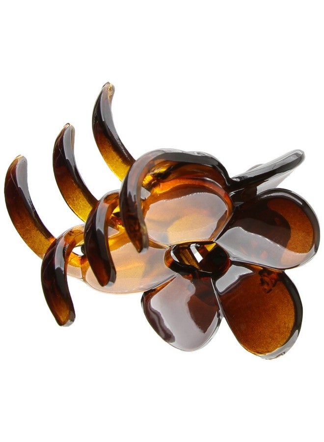 CARAVAN Aravan Flower Hair Claw Tortoise Shell - Image 2