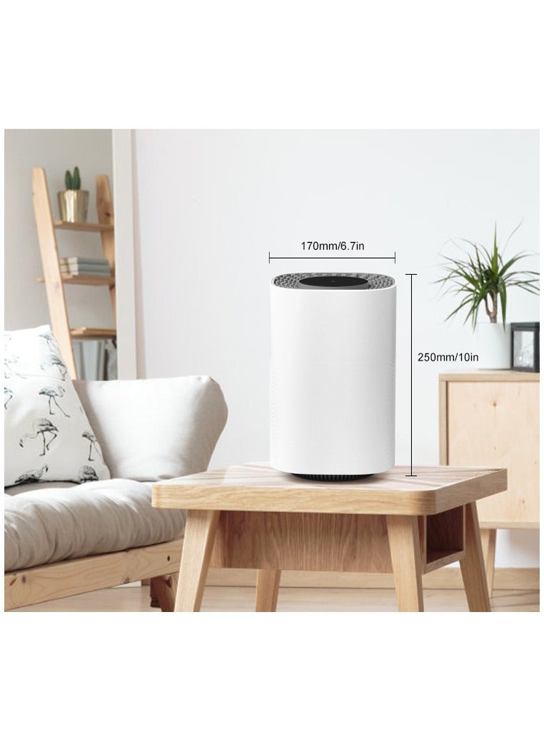 مُنقي هواء منزلي لغرف النوم (حتى 20 م²) - مُزَوَّد بفلتر H13 HEPA الحقيقي لتنقية الهواء من حبوب اللقاح/الوبر/الشعر/الروائح، مع نظام فلترة صامت 24 ديسيبل