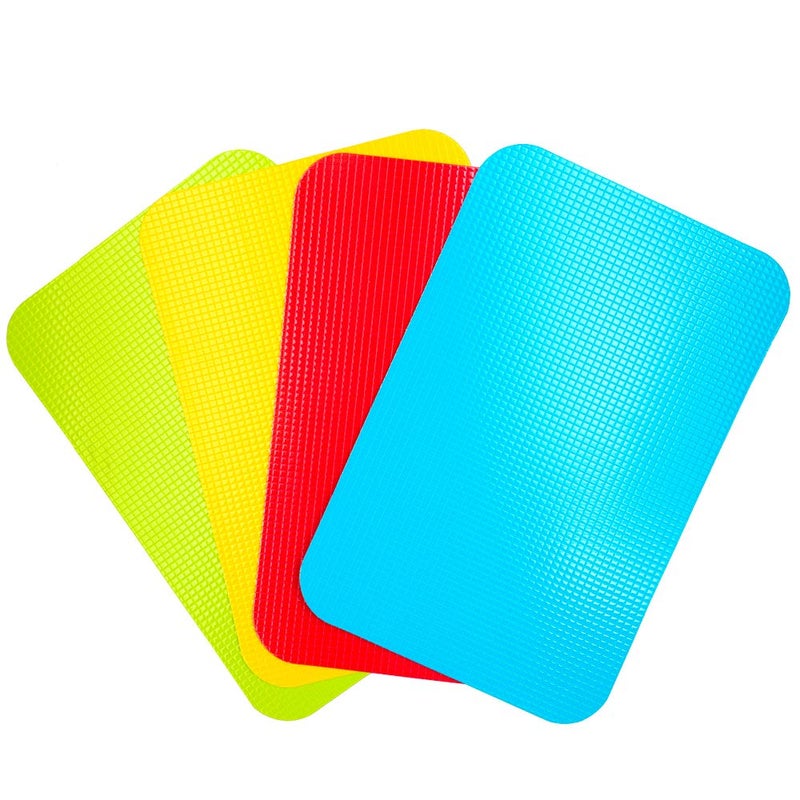 Carrollar Small Flexible Plastic Cutting Board Mats, Cutting Boards Mats With Food Icons, Gripped Back and Dishwasher Safe, Set of 4 (7.5x11.4inch) - Image 3