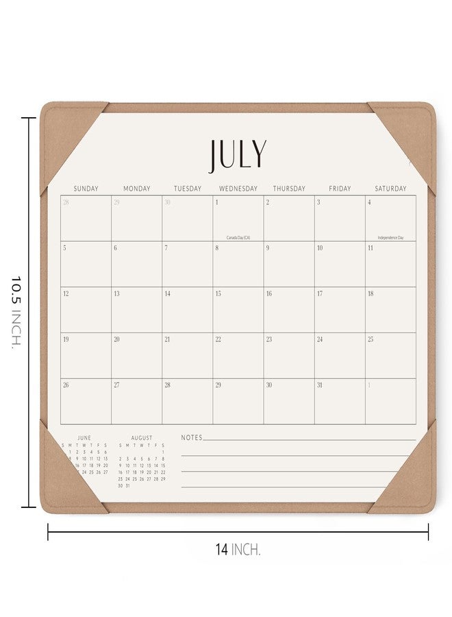 Jotsome Desk Calendar 2026 - 2027 with Desktop Mat, Desk Pad Calendar From July 2026 to December 2027 14x10.5 inch, Desk Blotter Calendar for Home Office and School, Easy Planning, Gift for the Holidays, Apricot - Image 2
