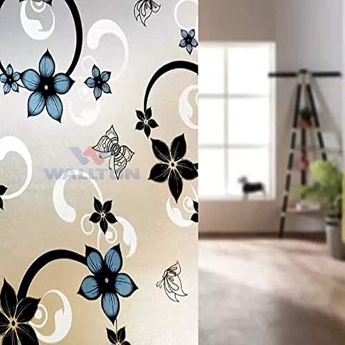 WALLTON Privacy Vinyl Frosted Window Film Glass Sticker Self-Adhesive Film Tint Wallpaper Opaque Sheet for Glass Privacy Cover Window, Door, Office, Home.| Anti-UV. (16x72 Inch, Shinny Stones) - Image 5