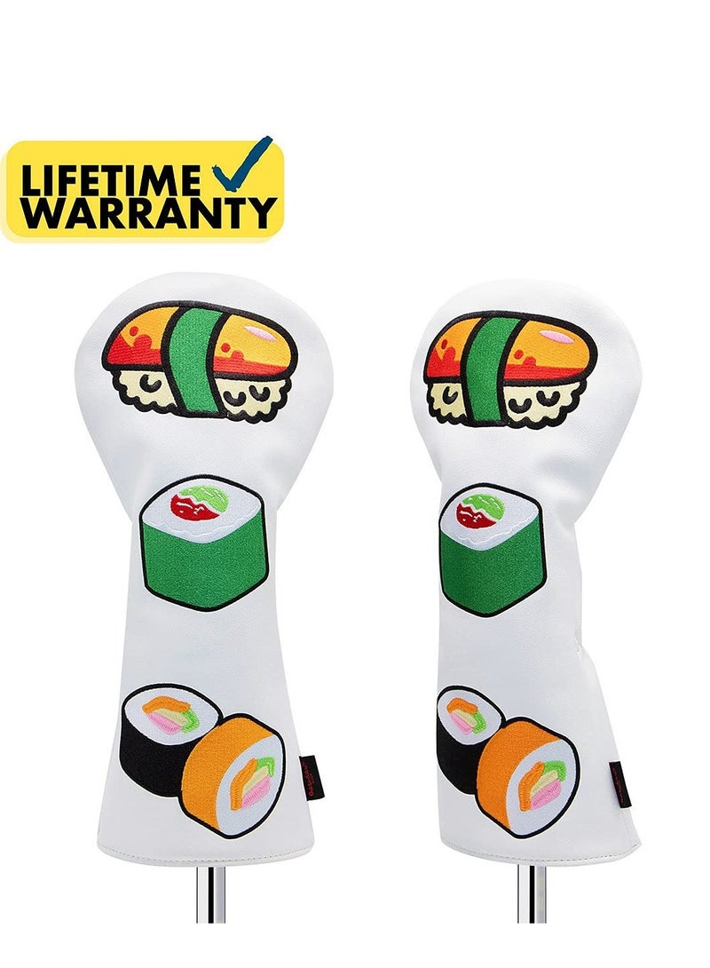 Excefore Golf Club Covers, Golf Driver Headcover, Golf Fairway Wood Head Cover, Hybrid Club Head Cover, for Driver, Fairway, Hybrids, Golf Accessory, 3 Models Available, for Men, Women, Kids - Image 2