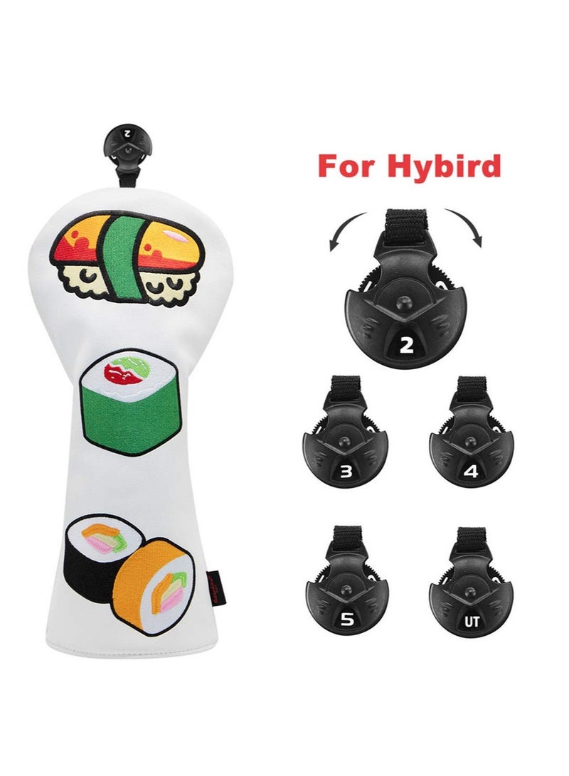 Excefore Golf Club Covers, Golf Driver Headcover, Golf Fairway Wood Head Cover, Hybrid Club Head Cover, for Driver, Fairway, Hybrids, Golf Accessory, 3 Models Available, for Men, Women, Kids - Image 5