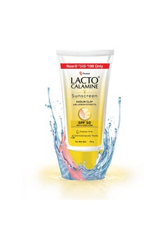 Lacto Calamine Sunshield Matte Look Sunscreen Spf50 Pa+++ For Oily Or Acne Prone Skin Very Water Resistant Paraben & Sulphate Free 50G  - Image 1