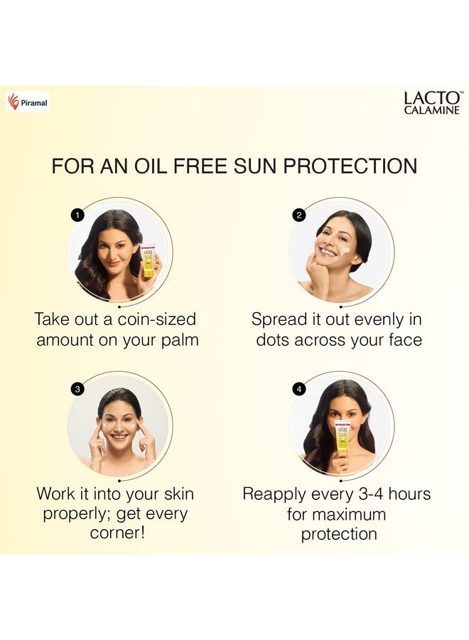 Lacto Calamine Sunshield Matte Look Sunscreen Spf50 Pa+++ For Oily Or Acne Prone Skin Very Water Resistant Paraben & Sulphate Free 50G  - Image 4