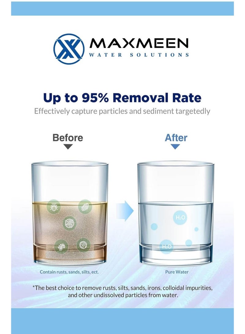 ماكسمين غيار فلتر مياه شرائح ورقية 10 إنش جامبو من Maxmeen Water ( شمعة فلتر) - Image 5