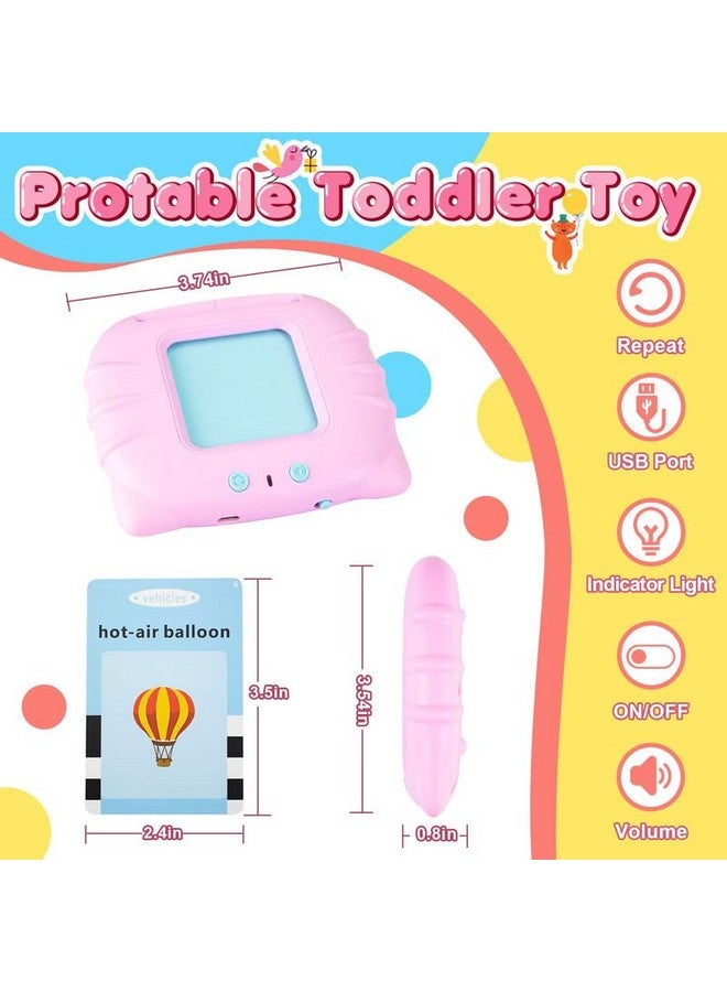 في جراسب لعبة بطاقات تعليمية تفاعلية للأطفال من VGRASSP، تتضمن كلمات إنجليزية ناطقة، مناسبة لمرحلة ما قبل المدرسة، لون وردي - Image 4