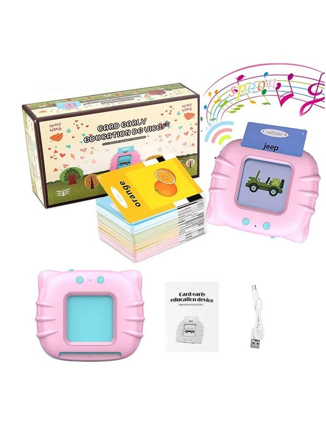 في جراسب لعبة بطاقات تعليمية تفاعلية للأطفال من VGRASSP، تتضمن كلمات إنجليزية ناطقة، مناسبة لمرحلة ما قبل المدرسة، لون وردي - Image 1