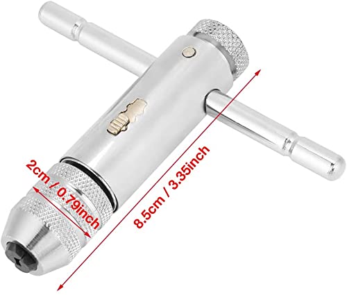uptodateproducts Ratchet Tap Wrench Adjustable TBar Handle Wrench M3M8 - Image 2