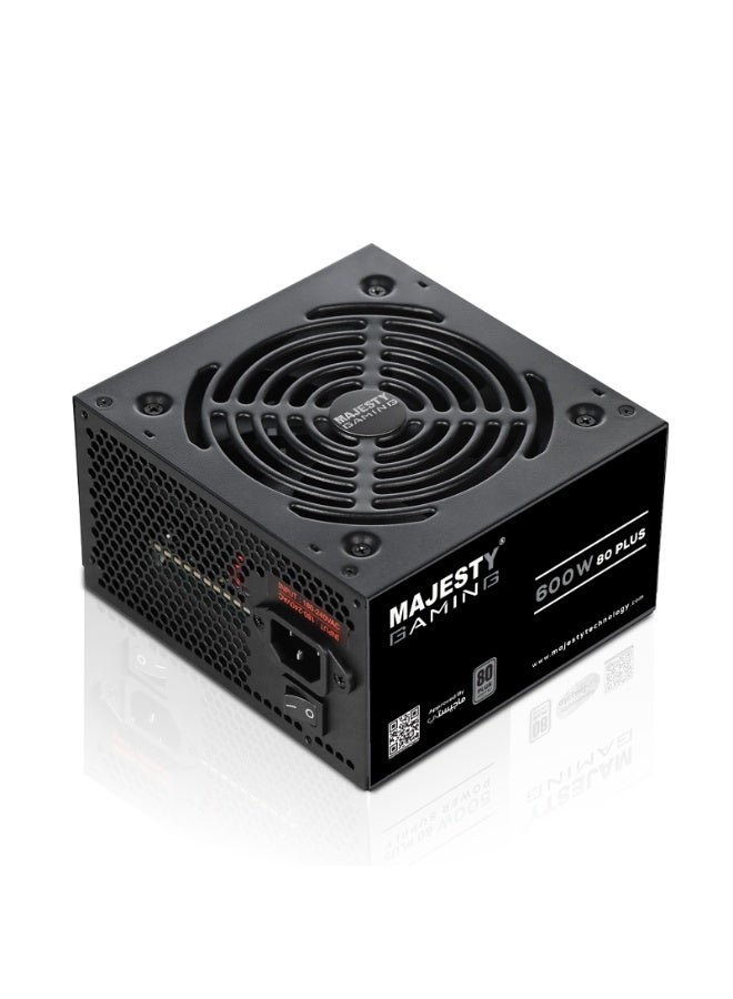 ماجيستي مزود طاقة ماجيستي 600 واط – غير معياري – كفاءة 80+ – مكثفات 105° – تصميم منخفض الضوضاء – ATX - Image 1