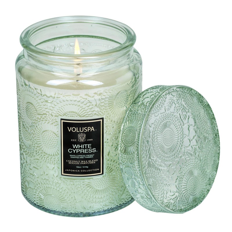 Voluspa White Cypress - Large By Voluspa For Unisex - 18 Oz Candle - Image 2