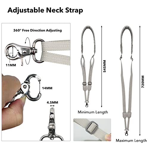 SYMIK Remote Controller Lanyard for DJI FPV/Avata/2, Phantom 4/3, Inspire FPV Remote Controller 3/2, Adjustable Neck Strap Lanyard for DJI Avata 2 Accessories Shoulder Strap w/Comfortable EVA Padding - Image 5