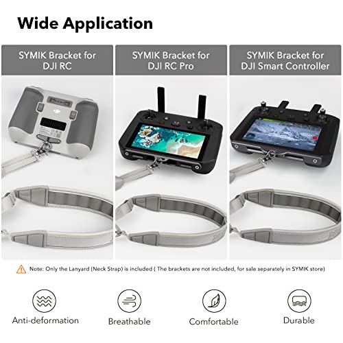 SYMIK Remote Controller Lanyard for DJI FPV/Avata/2, Phantom 4/3, Inspire FPV Remote Controller 3/2, Adjustable Neck Strap Lanyard for DJI Avata 2 Accessories Shoulder Strap w/Comfortable EVA Padding - Image 4