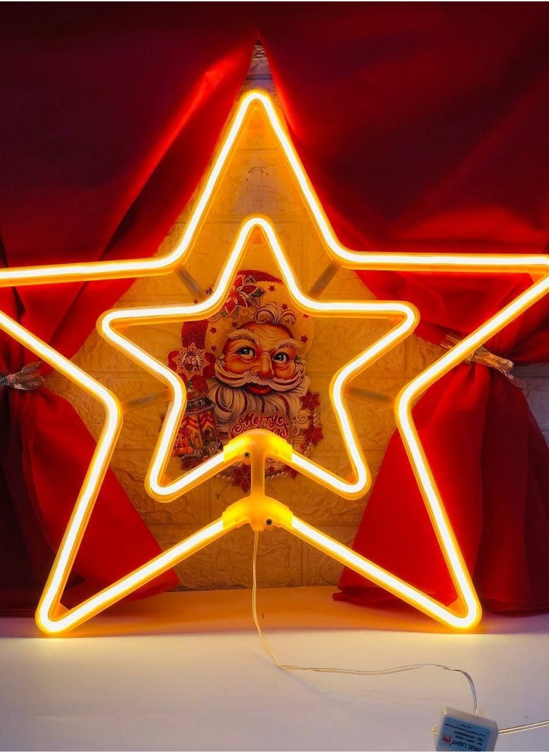 Generic - Star Within a Star Christmas Light – Illuminate Your Christmas with a Radiant Glow AS - Image 1
